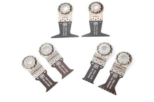 Image of FEIN Multitool Saw Blade Best of E-Cut SL Starlock Plunge-Cut Saw Blades Oscillating Quick Release Saw Blades For Metal & Wood Suitable For Ryobi, Milwaukee, Bosch, Dewalt, Rockwell, Makita and More