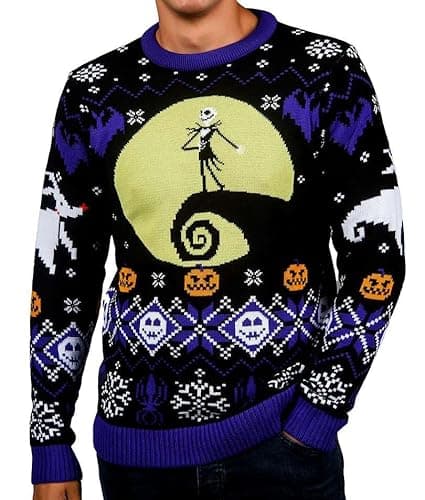 Image of Nightmare Before Christmas - Christmas Jumper - Disney Gift for Women and Men (Size: XXXL)