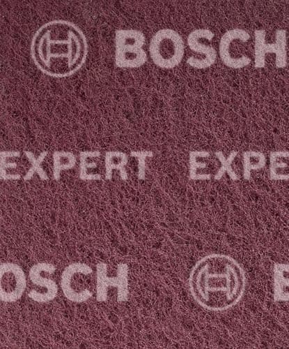 Image of Bosch 1x EXPERT N880 Fleece Pads (for Steel sheets, Stainless steel, Ø 152 x 229 mm, Very fine GP, Professional Accessory Hand Sanding)