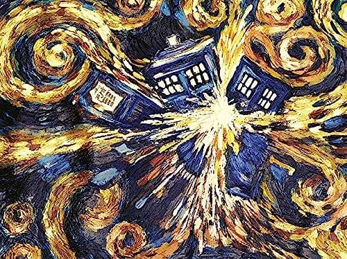 Image of Doctor Who (Exploding Tardis 30x40cm Canvas