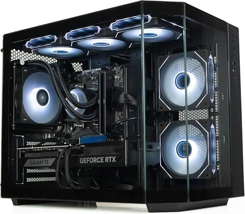 Image of ionz Gaming PC Desktop | Intel i5-12400F | NVidia RTX 5070 | 16GB RAM | 1Tb NVME SSD | 650W 80+ PSU | Windows 11 | WiFi - Apex - Black