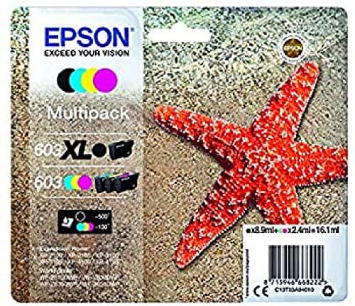 Image of Epson Cartouche jet d'encre 603XL - Noir XL/STD, cyan, magenta, yellow and black