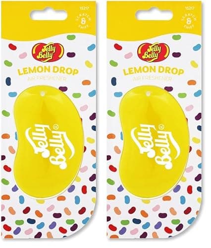 Image of Jelly Belly 15217 3D Jelly Bean Air Freshener - Lemon Drop (Pack of 2)