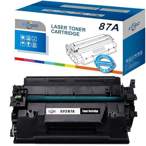 Image of ECSC Toner Cartridge CF287A /87A For Printer, Compatible With HP LaserJet Enterprise Flow MFP M527c MFP M527z, Enterprise M506n M506x M506dn M506x (Black,1-Pack)