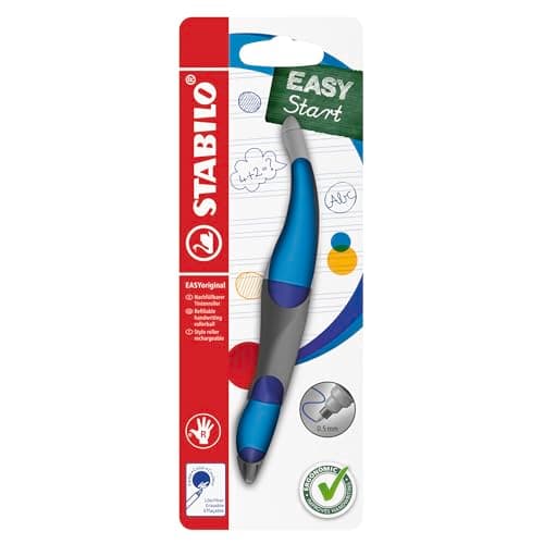 Image of STABILO EASYoriginal - Ergonomic Rollerball - Right-Handed - Pack of 1 - Dark Blue/Light Blue