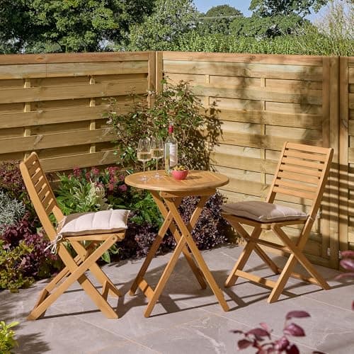 Image of Rowlinson Ashdown Folding Bistro Set with Cushions