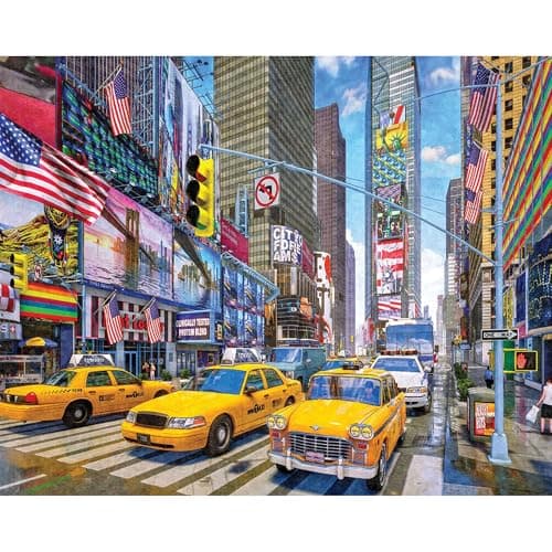 Image of White Mountain Puzzles NY Times Square, 1000 Piece Jigsaw Puzzle