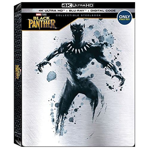 Image of Black Panther 4k Ultra Hd + Blu-ray Best Buy Steelbook Hdr Avengers Infinity War