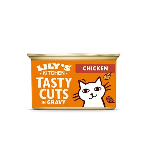 Image of Lily’s Kitchen Made with a Natural Ingredients Tasty Cuts in Gravy with Chicken Adult Wet Cat Food 18 x 85g Tin