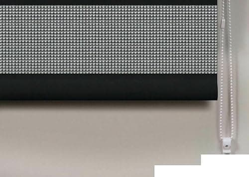 Image of Quality Fabric Sparkly Glitz Diamante Straight Bottom Roller Blinds (Black, 90x160cm(35.4in))