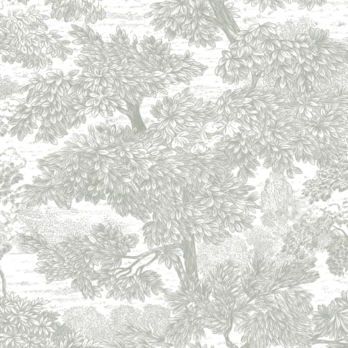 Image of Yomshi Peel and Stick Wallpaper Modern Grey Tree Vinyl Film Sticky Back Wallpaper Self Adhesive Removable Renter Friendly Contact Paper for Table Bedroom Bathroom 44 × 300 cm