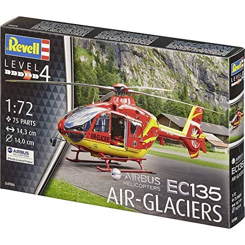 Image of Revell 04986 Airbus Helicopters EC135 Air-Glaciers 1:72 Scale Unbuilt/Unpainted Plastic Model Kit