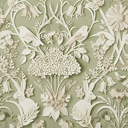 Image of Full Roll Fine Decor Rabbit Butterfly Luxury Woodland Paste The Paper Sage Wallpaper