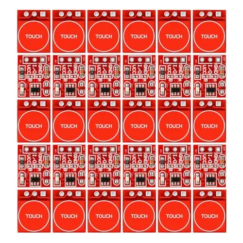 Image of Gebildet 30PCS TTP223 Touch Button Module, Capacitive Switch Sensor with Self-Lock & Momentary Modes, High/Low Level Output (2.5V-5.5V, 15x11mm)
