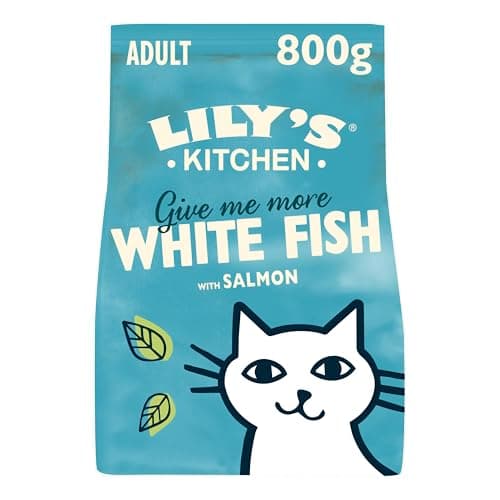 Image of Lily's Kitchen Made with Natural Ingredients Adult Dry Cat Food White Fish with Salmon GrainFree Recipe 4 x 800g