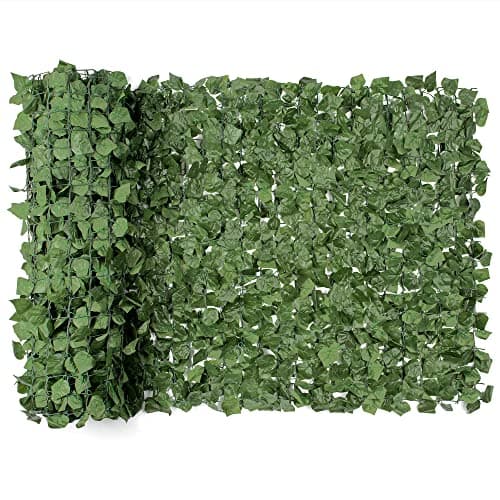 Image of CHRISTOW Artificial Hedge Roll, Ivy Leaf Screening, Privacy Fence Screen, UV-Resistant, 1m x 3m (9ft 10" x 3ft 3")