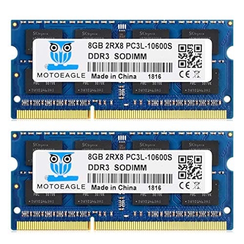 Image of DDR3 1333 SODIMM 16GB Kit (8GBx2) PC3 10600S 8GB DDR3L 1333MHz 2Rx8 PC3-10600 204-pin 1.35V/1.5V Laptop Memory