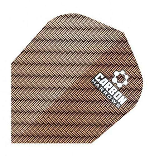 Image of Harrows Carbon Dart Flights (Pack of 10) Black