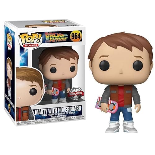 Image of Funko 48708 Pop! Movies: Back to the Future - Marty with Hoverboard (Special Edition) #964