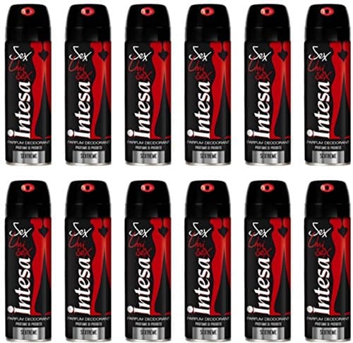 Image of intesa unisex SEXTREME Deodorant Spray 125 ml Set of 12. Body Care
