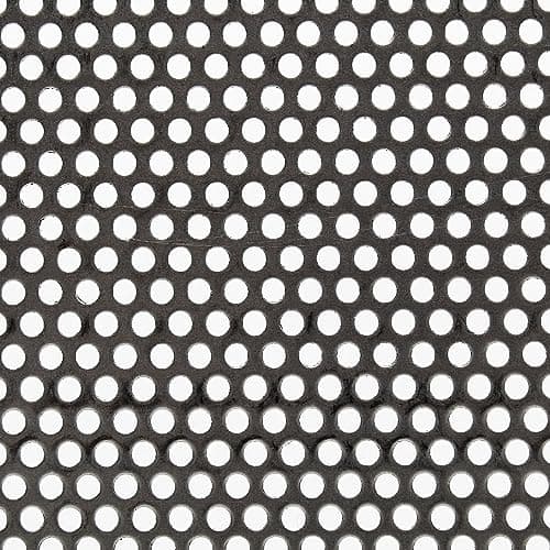 Image of 3mm Mild Steel Round (3mm Hole x 5mm Pitch x 1mm Thick) Perforated Sheet Plate (300 x 300mm Sheet)