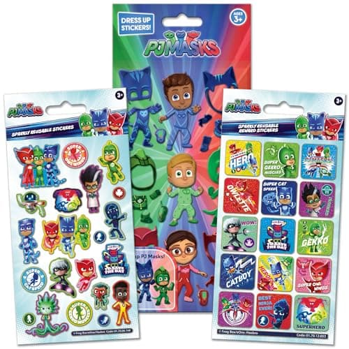 Image of PJ Masks Big Sticker Bundle | Perfect for Scrapbooking and Decoration | Reusable on Non-Porous Surfaces