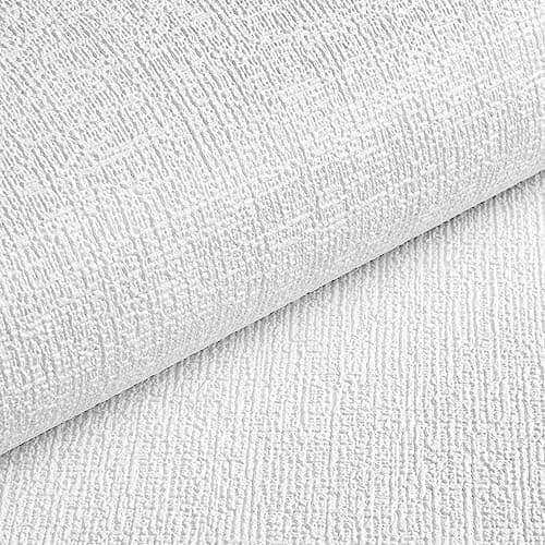Image of Livelynine White Textured Wallpaper Self Adhesive White Wallpaper for Walls Embossed Wall Paper Bedroom Thick Wallpapers for Textured Wall Waterproof Sticky Back Vinyl Foam Rooms 45CMx2M