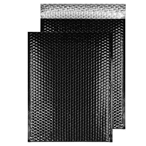 Image of Blake Purely Packaging C3 450 x 324 mm Peel and Seal Metallic Padded Bubble Envelopes (MBB450) Oil Black - Pack of 50