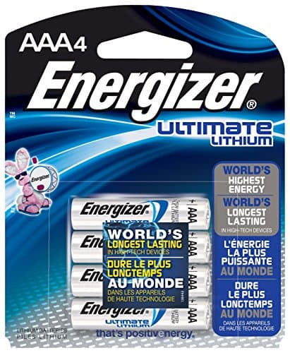 Image of Energizer L92BP-4 Ultimate Lithium AAA Batteries, World’s Longest-Lasting AAA Battery in High-Tech Devices (4 Pack)