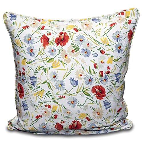 Image of ARLINENS 100% Cotton Duck Quality Printed Cushion Covers Size 18"x18" in Following Designs (MULTI-FLOWER)