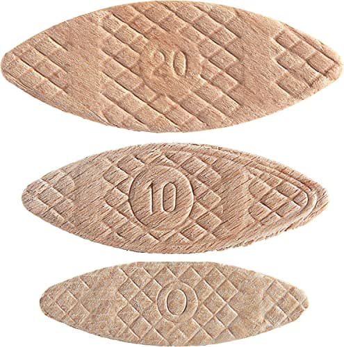 Image of Trend 1000pcs Beechwood Joining Biscuits Variety Pack (No. 0, 10, 20) for Woodworking, Joinery, and Furniture Framing, BSC/MIX/1000