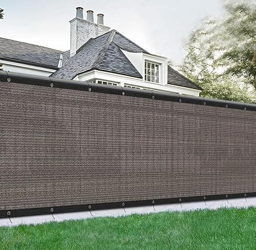 Image of Privacy Garden Screen Fence UV Resistant HDPE Mesh Windbreak with Reinforced Edges for Outdoor Use, Patio, Balcony, Yard or Backyard Heavy Duty Shade Netting (1.5x10m, Green)