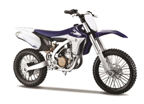 Image of Maisto Yamaha YZ450F Motorbike Kit - 1:12 Scale - Incredibly Detailed Die-Cast Replica Collectible Motorcycle Model